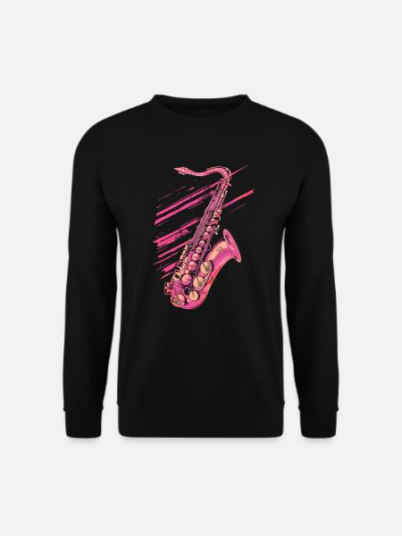 Saxophone 80s 90s - Unisex Sweatshirt - black