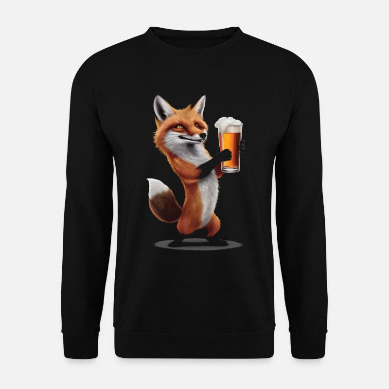 Fuchs Bier - Unisex Pullover - Schwarz