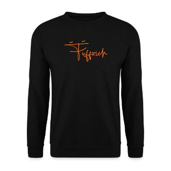 Fuffzich 50. Geburtstag Geschenk Geschenkidee 1976 - Unisex Pullover - Schwarz - Vorne - Alina (178cm) & Michal (187cm)