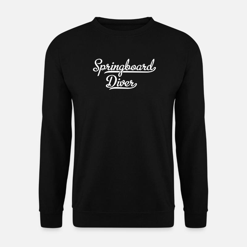 Springboard Diver Wasserspringer Turmspringer - Unisex Pullover - Schwarz