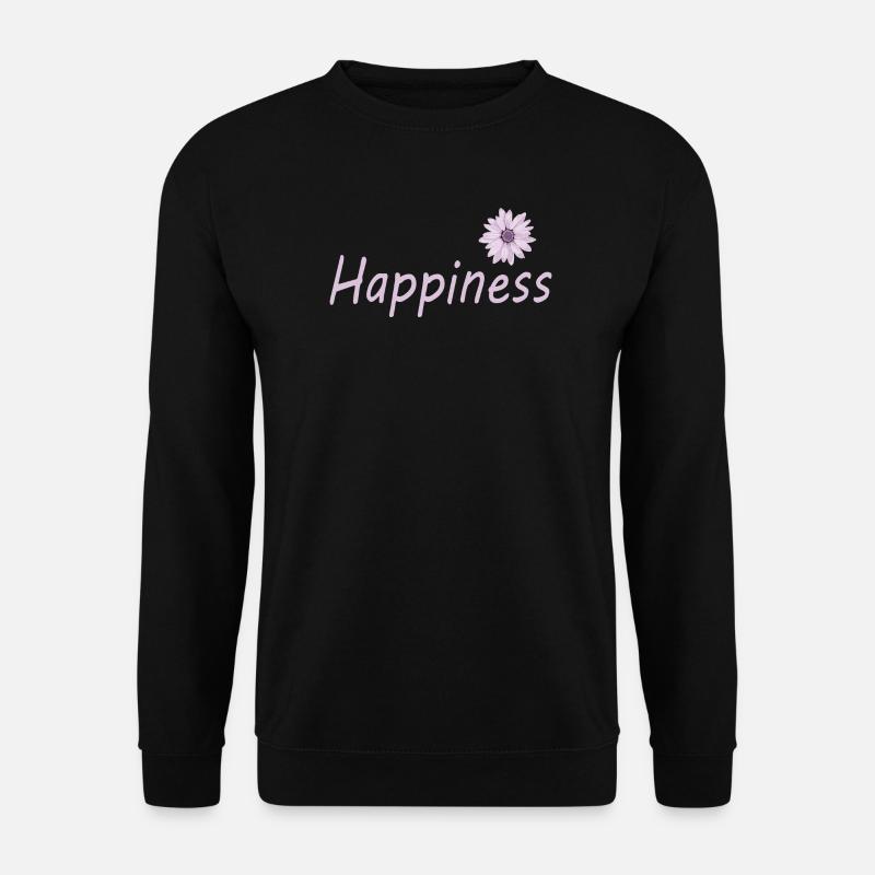 HAPPINESS - Unisex Pullover - Schwarz
