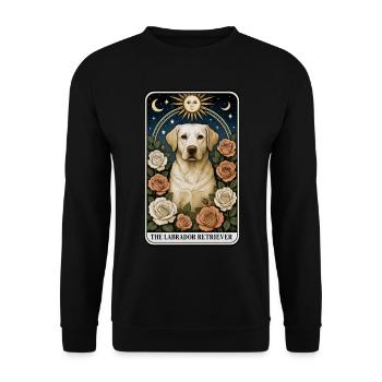 Labrador Retriever - Unisex Pullover - Schwarz - Vorne - Alina (178cm) & Michal (187cm)