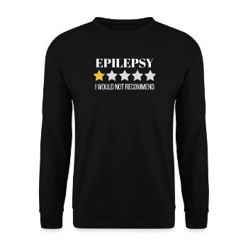 Vibrant Blueprint Pattern on Organic Cotton - Unisex Sweatshirt - black - Front - Alina (178cm) & Michal (187cm)