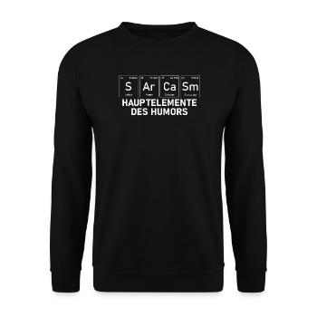 Chimie Chimiste Professeur de chimie Drôle de science - Sweat-shirt Unisexe - noir - Devant - Alina (178cm) & Michal (187cm)