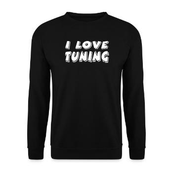 tuning - Unisex Sweatshirt - black - Front - Alina (178cm) & Michal (187cm)