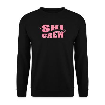 Ski Crew Apres Ski Spruch - Unisex Pullover - Schwarz - Vorne - Alina (178cm) & Michal (187cm)