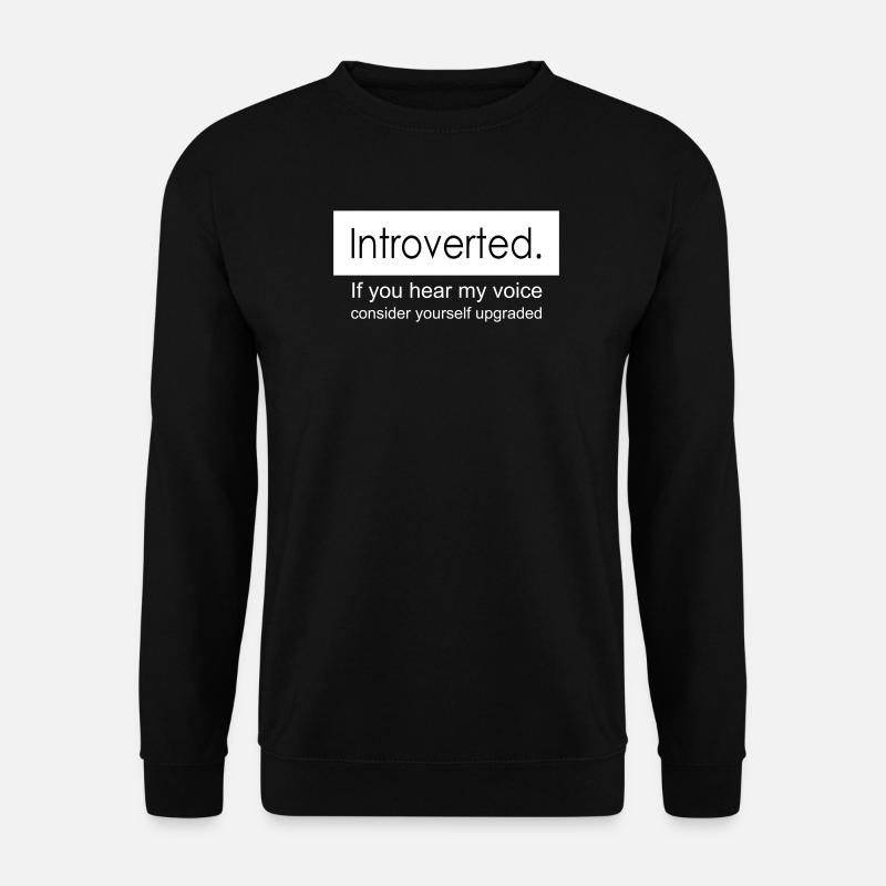 introvert - Unisex Sweatshirt - black