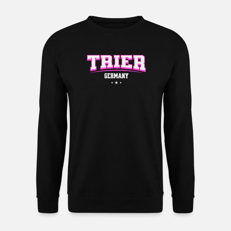 Trier Germany Retro Lettering - Unisex Sweatshirt - black