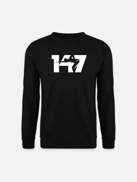 147 Snooker Icon (White) - Unisex Sweatshirt - black