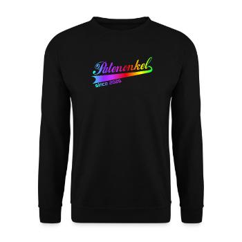 Patenonkel 2026, Patenonkel Hoodie, Tasche, Shirt - Unisex Pullover - Schwarz - Vorne - Alina (178cm) & Michal (187cm)