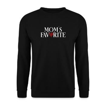Lieblingskind Mamas Liebling  - Unisex Pullover - Schwarz - Vorne - Alina (178cm) & Michal (187cm)