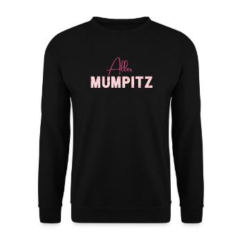 Alles Mumpitz - Wortschätze - vergessene Wörter - Unisex Pullover - Schwarz - Vorne - Alina (178cm) & Michal (187cm)