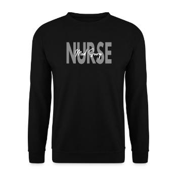Med Surg Nurse Medical Surgical Nursing - Unisex Sweatshirt - black - Front - Alina (178cm) & Michal (187cm)