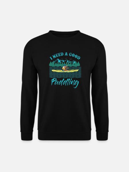 Ich brauche ein gutes Kanu - Unisex Pullover - Schwarz