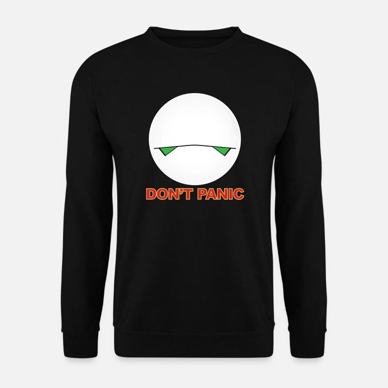 Don't Panic - Unisex Pullover - Schwarz