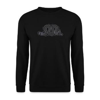 snake - Unisex Pullover - Schwarz - Vorne - Alina (178cm) & Michal (187cm)