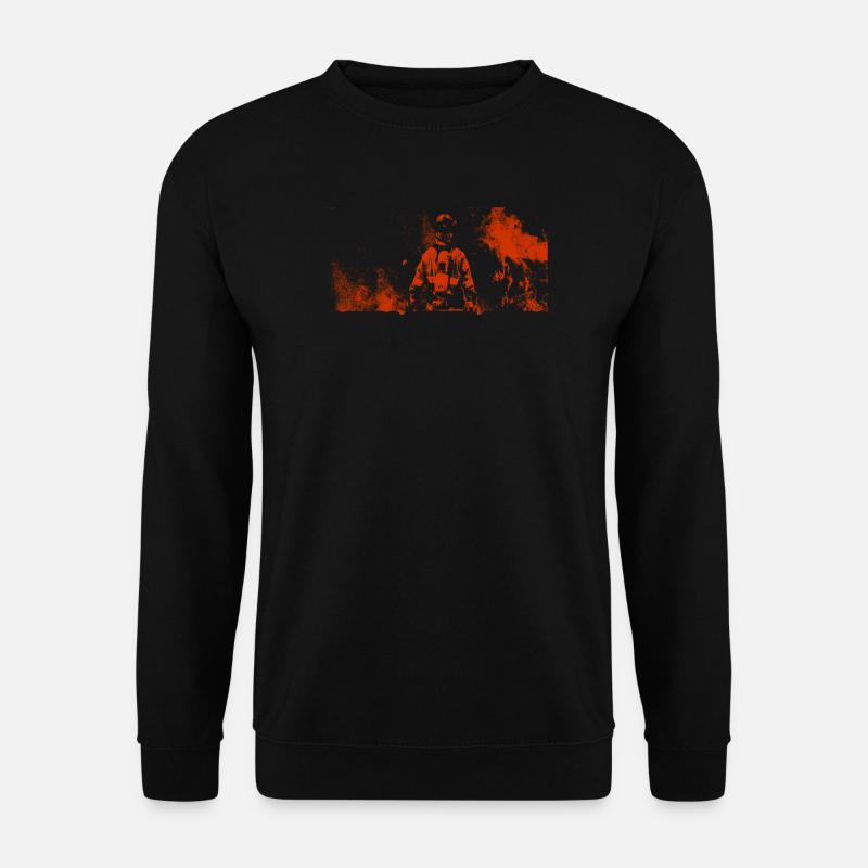 Firefighter Feuerwehr - Unisex Pullover - Schwarz