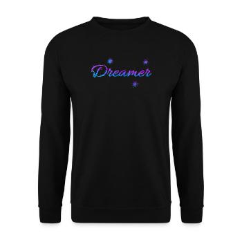 Dreamer - Unisex Pullover - Schwarz - Vorne - Alina (178cm) & Michal (187cm)