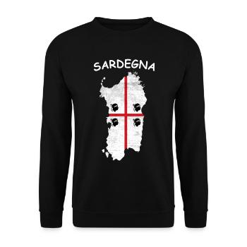 Sardinia Flag Sardinian Flag Sardegna Flag - Unisex Sweatshirt - black - Front - Alina (178cm) & Michal (187cm)