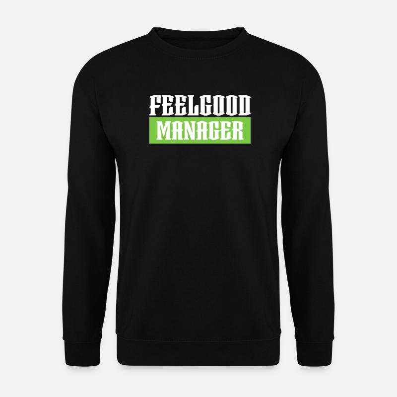 Feelgood manager tshirt vert noir - Sweat-shirt Unisexe - noir