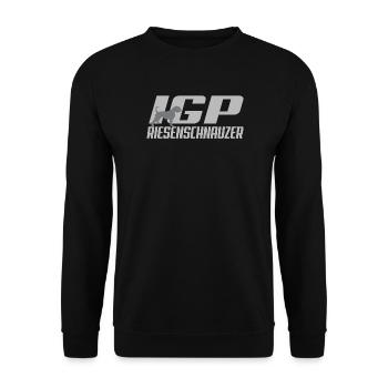 IGP Giant Schnauzer - Unisex Sweatshirt - black - Front - Alina (178cm) & Michal (187cm)