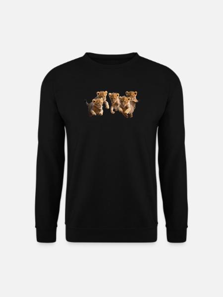 Katzenkinder sind gut drauf - Unisex Pullover - Schwarz