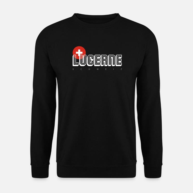 KONIZ Schweiz Flag Emblem - Unisex Sweatshirt - black