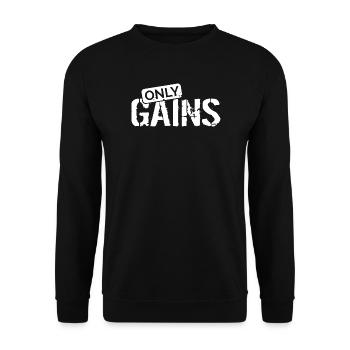ne gagne que l’icône de l’entraînement de gym de musculation de musculation - Sweat-shirt Unisexe - noir - Devant - Alina (178cm) & Michal (187cm)