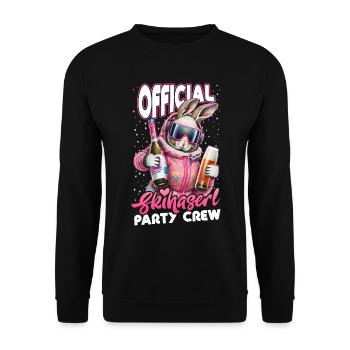Après Ski Bunny Skier Après Ski Party Women - Unisex Sweatshirt - black - Front - Alina (178cm) & Michal (187cm)