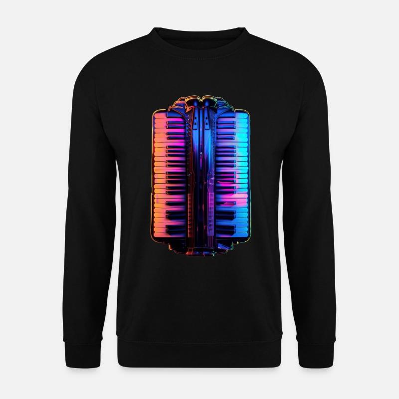 Akkordeon - Unisex Pullover - Schwarz