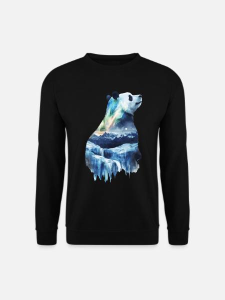 Panda - Unisex Pullover - Schwarz