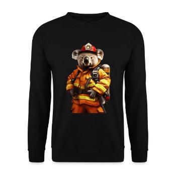 Koala - Unisex Pullover - Schwarz - Vorne - Alina (178cm) & Michal (187cm)