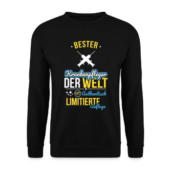 Meilleure infirmière du monde - 100 % authentique - Sweat-shirt Unisexe - noir - Devant - Alina (178cm) & Michal (187cm)