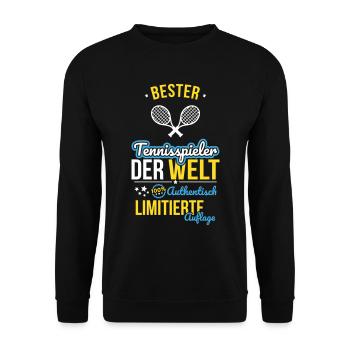 Best Tennis Player in the World - 100% Authentic - Unisex Sweatshirt - black - Front - Alina (178cm) & Michal (187cm)