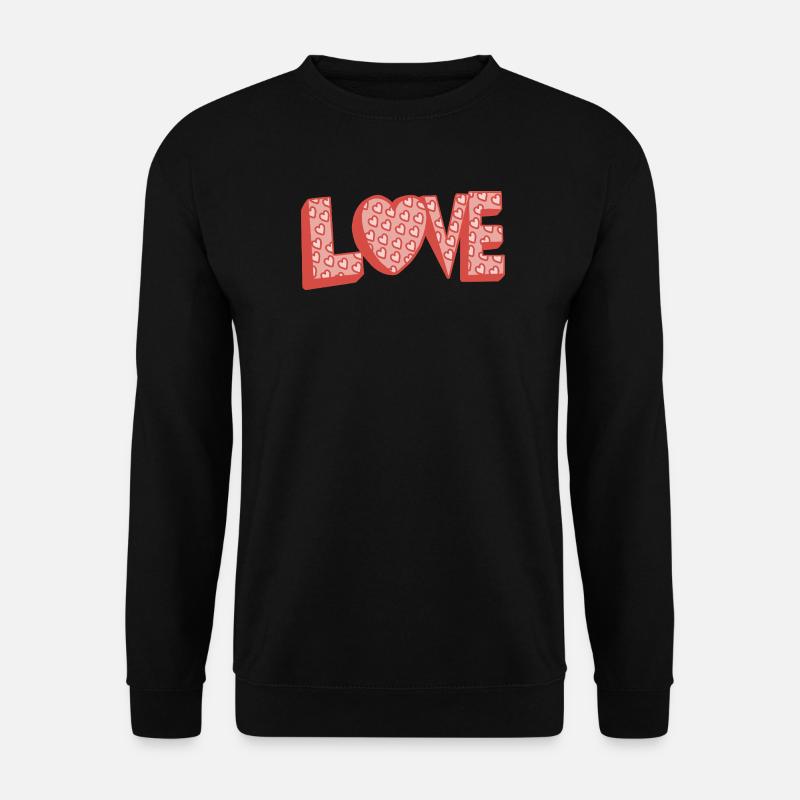 Liebe zum Retro-Stil - Unisex Pullover - Schwarz