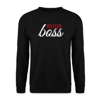 Design d’amour sincère en rouge et blanc - Sweat-shirt Unisexe - noir - Devant - Alina (178cm) & Michal (187cm)