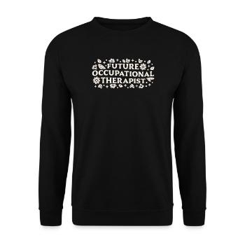 Motivation des futurs étudiants ergothérapeutes - Sweat-shirt Unisexe - noir - Devant - Alina (178cm) & Michal (187cm)