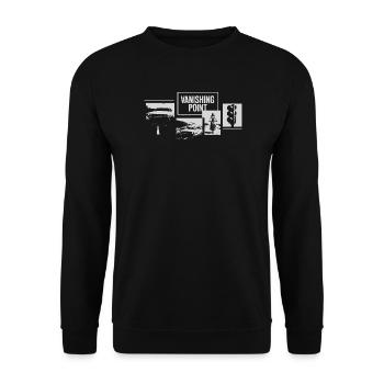 Vanish Point Urban Street Scene - Unisex Sweatshirt - black - Front - Alina (178cm) & Michal (187cm)