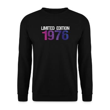 50e anniversaire édition limitée 1976 - Sweat-shirt Unisexe - noir - Devant - Alina (178cm) & Michal (187cm)
