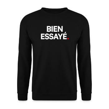 Bien essayé - Sweat-shirt Unisexe - noir - Devant - Alina (178cm) & Michal (187cm)