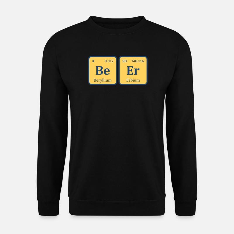Beer Periodic Table funny Beer - Unisex Sweatshirt - black