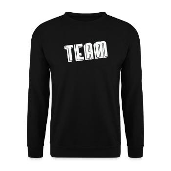 Police vintage teintée en gras Team Spirit - Sweat-shirt Unisexe - noir - Devant - Alina (178cm) & Michal (187cm)