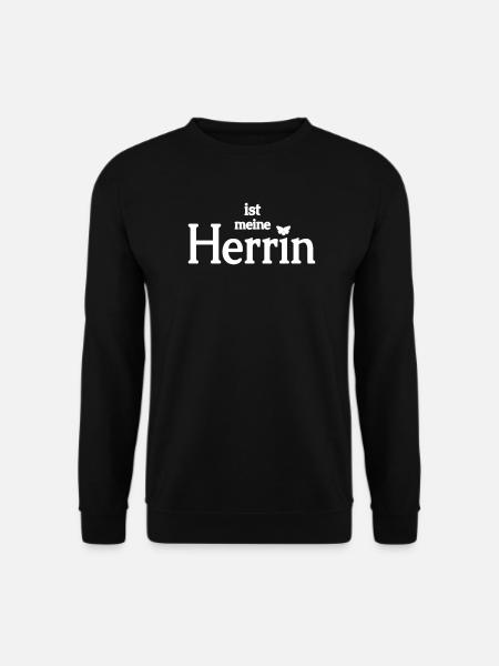 Selbstgestalen Name der Herrin - Unisex Pullover - Schwarz