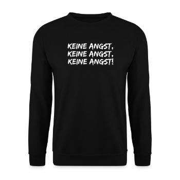 KEINE ANGST, MUT GEGEN RECHTS, WIDERSTAND, FCK NZS - Unisex Pullover - Schwarz - Vorne - Alina (178cm) & Michal (187cm)