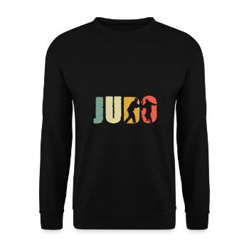 Judo - Sweat-shirt Unisexe - noir - Devant - Alina (178cm) & Michal (187cm)