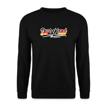 Deutschland - Unisex Pullover - Schwarz - Vorne - Alina (178cm) & Michal (187cm)