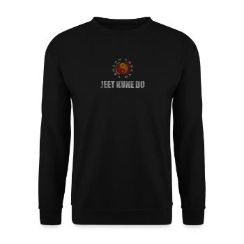 Jeet Kune Do Vintage Martial Arts T Shirt - Unisex Pullover - Schwarz - Vorne - Alina (178cm) & Michal (187cm)