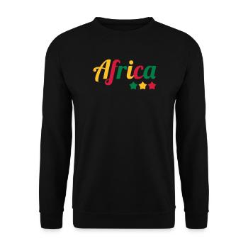 Africa / Africain / Afrique / Africain - Sweat-shirt Unisexe - noir - Devant - Alina (178cm) & Michal (187cm)