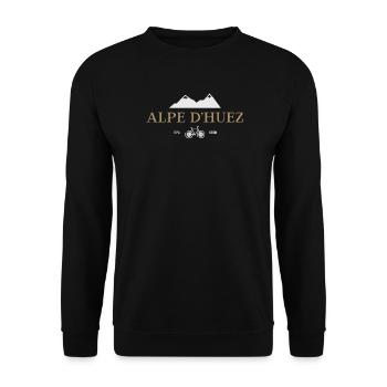 Alpe D'Huez - Unisex Pullover - Schwarz - Vorne - Alina (178cm) & Michal (187cm)