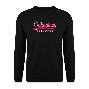 Chihuahua Princess pour la mère de chien fière - Sweat-shirt Unisexe - noir - Devant - Alina (178cm) & Michal (187cm)